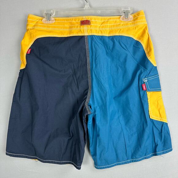 Vans Era Classic Hidden Print Board Shorts Stretch Cinch Fly Cargo Pocket - Picture 10 of 10